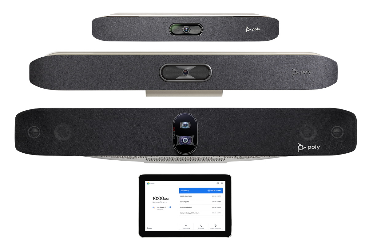 Google Meet Certification Now Available for HP | Poly Studio X Family of Android-Based Video Bars